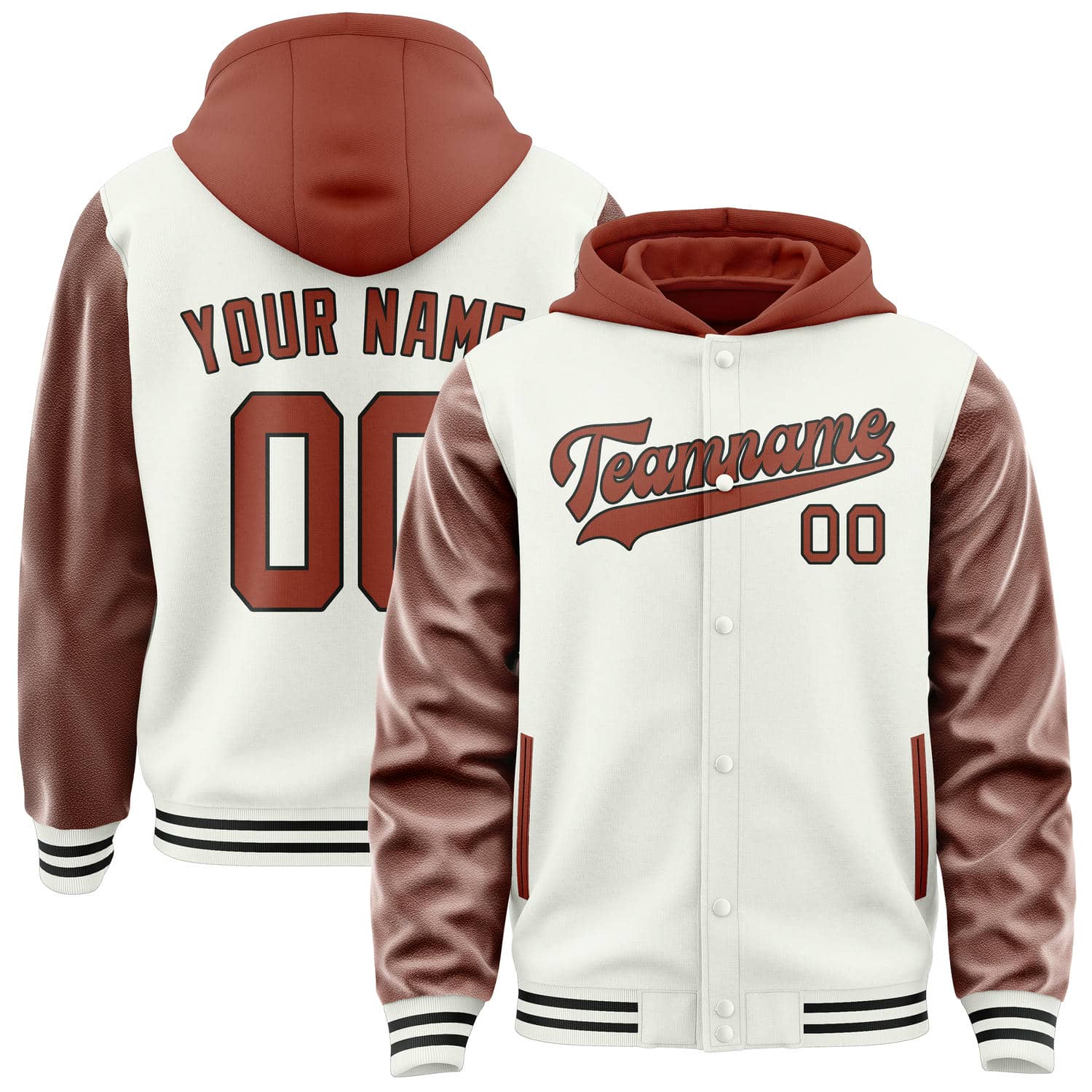 Maßgeschneidertes Weiß Korallenrot Jacke JA181816181717161617
