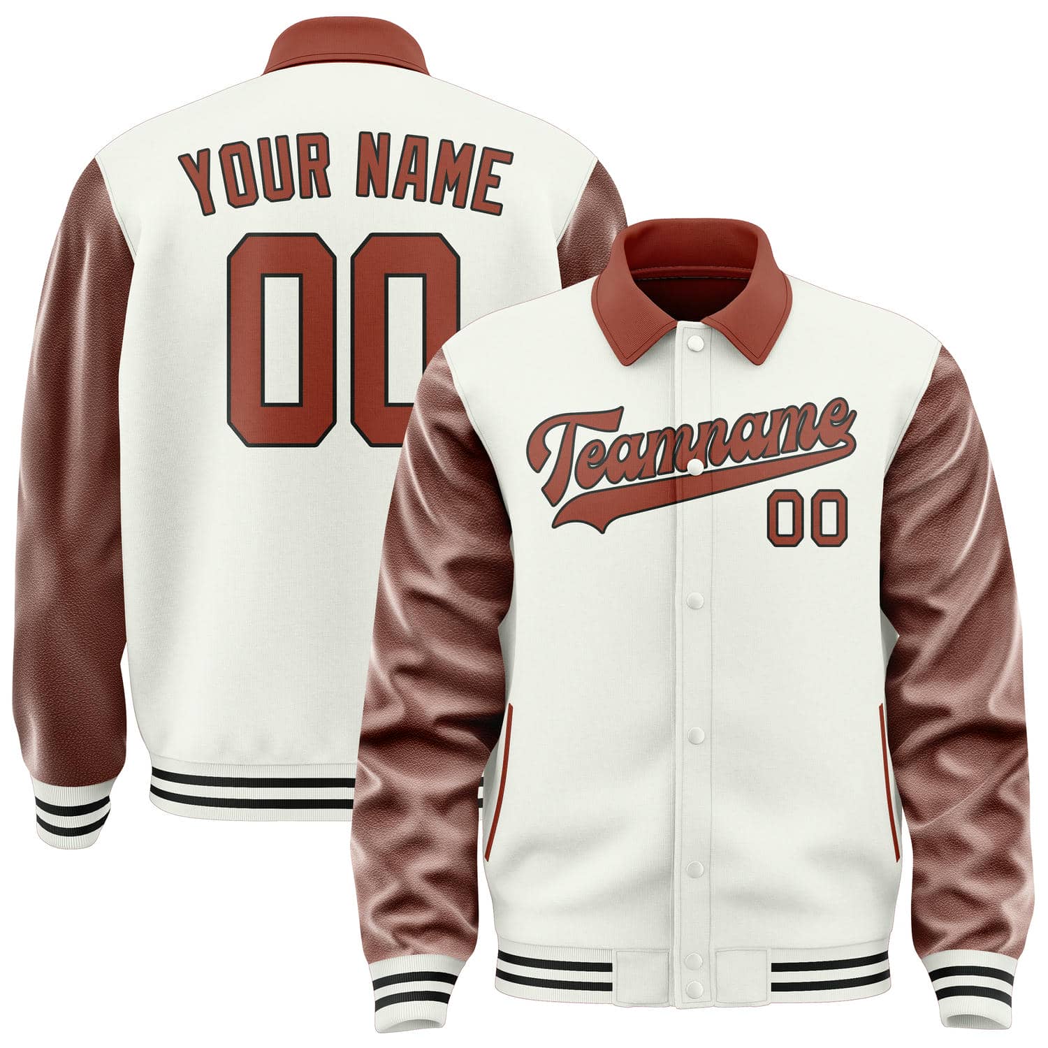 Maßgeschneidertes Weiß Korallenrot Jacke JA181816181717161617