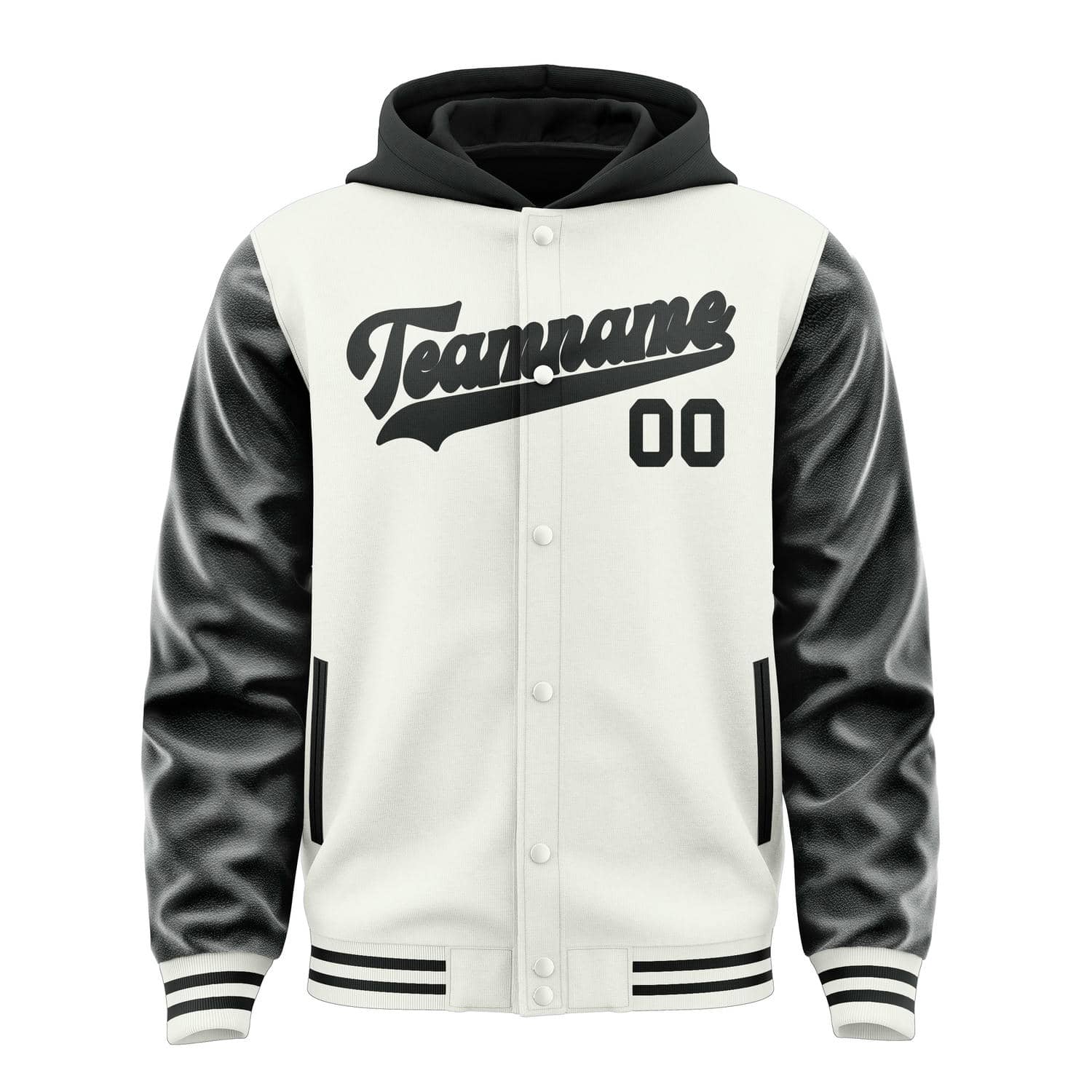 Maßgeschneidertes Weiß Schwarz Jacke