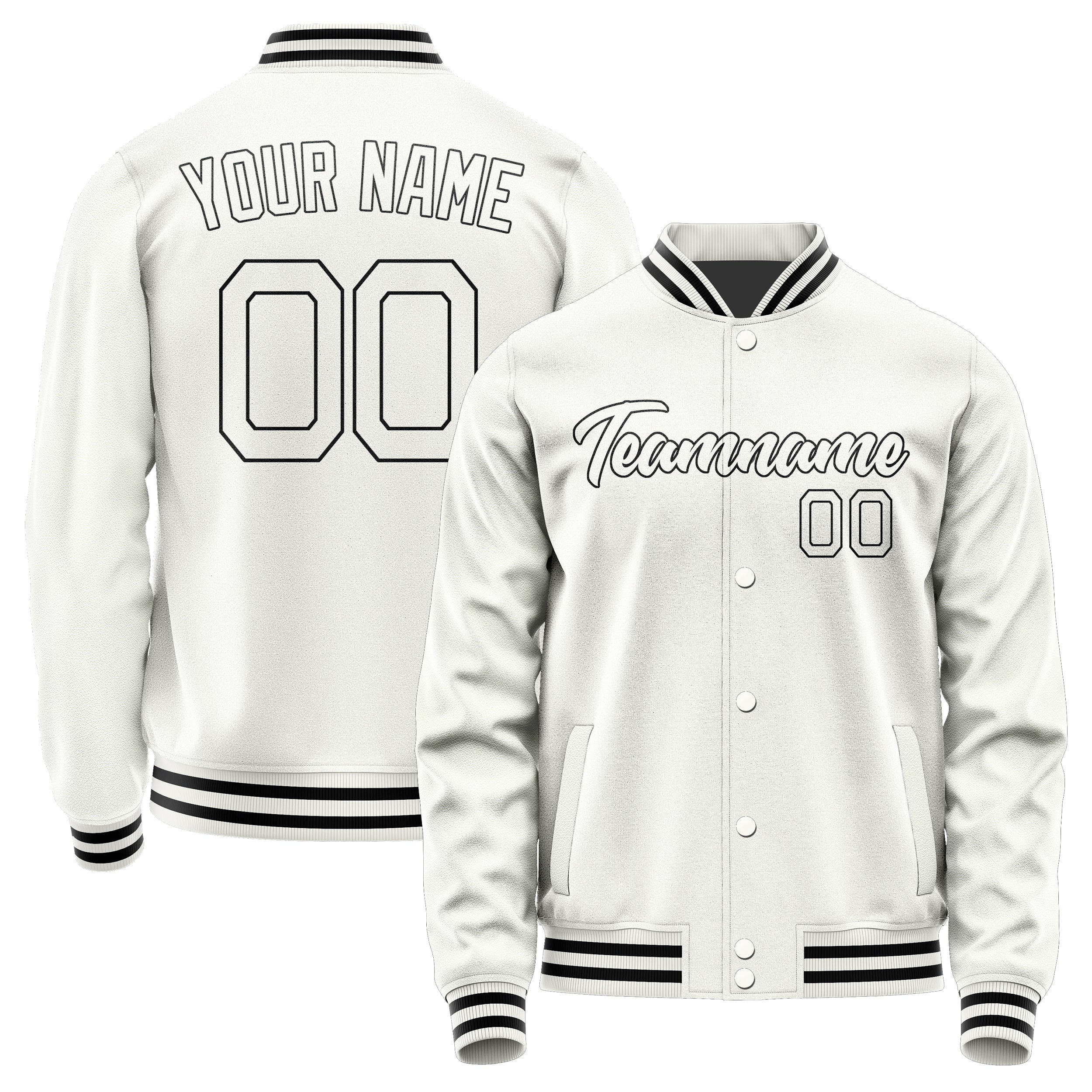 Maßgeschneidertes Weiß Weiß Jacke Ja1818181817B21718