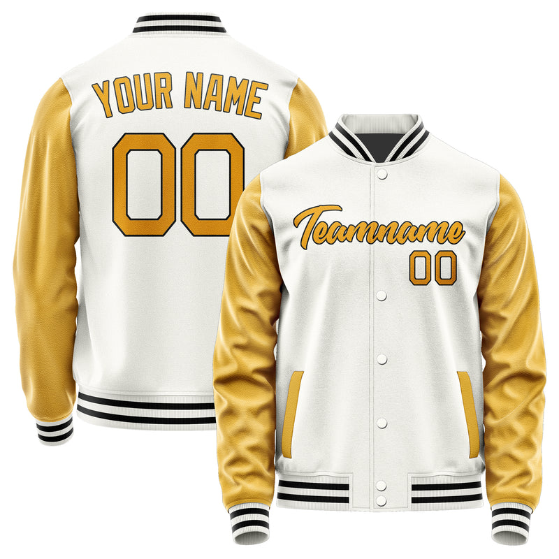 Maßgeschneidertes Weiß Gelb Jacke Ja1818191817B21719