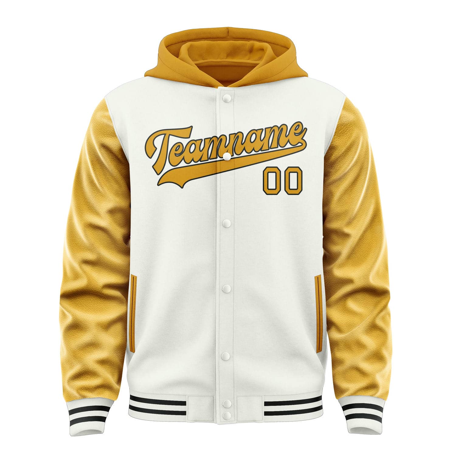 Maßgeschneidertes Weiß Gelb Jacke
