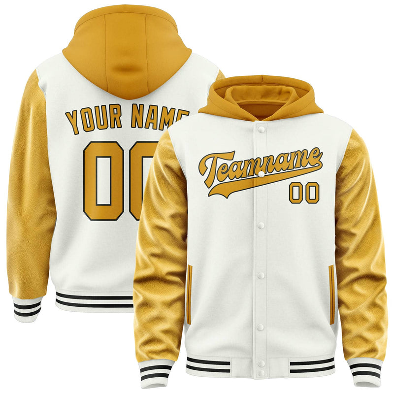 Maßgeschneidertes Weiß Gelb Jacke JA181819181717191917