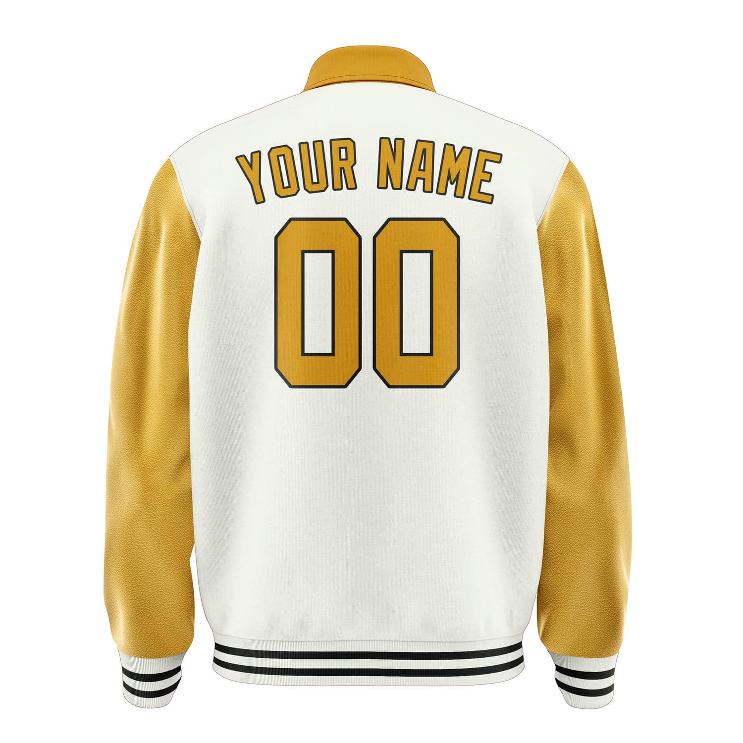 Maßgeschneidertes Weiß Gelb Jacke