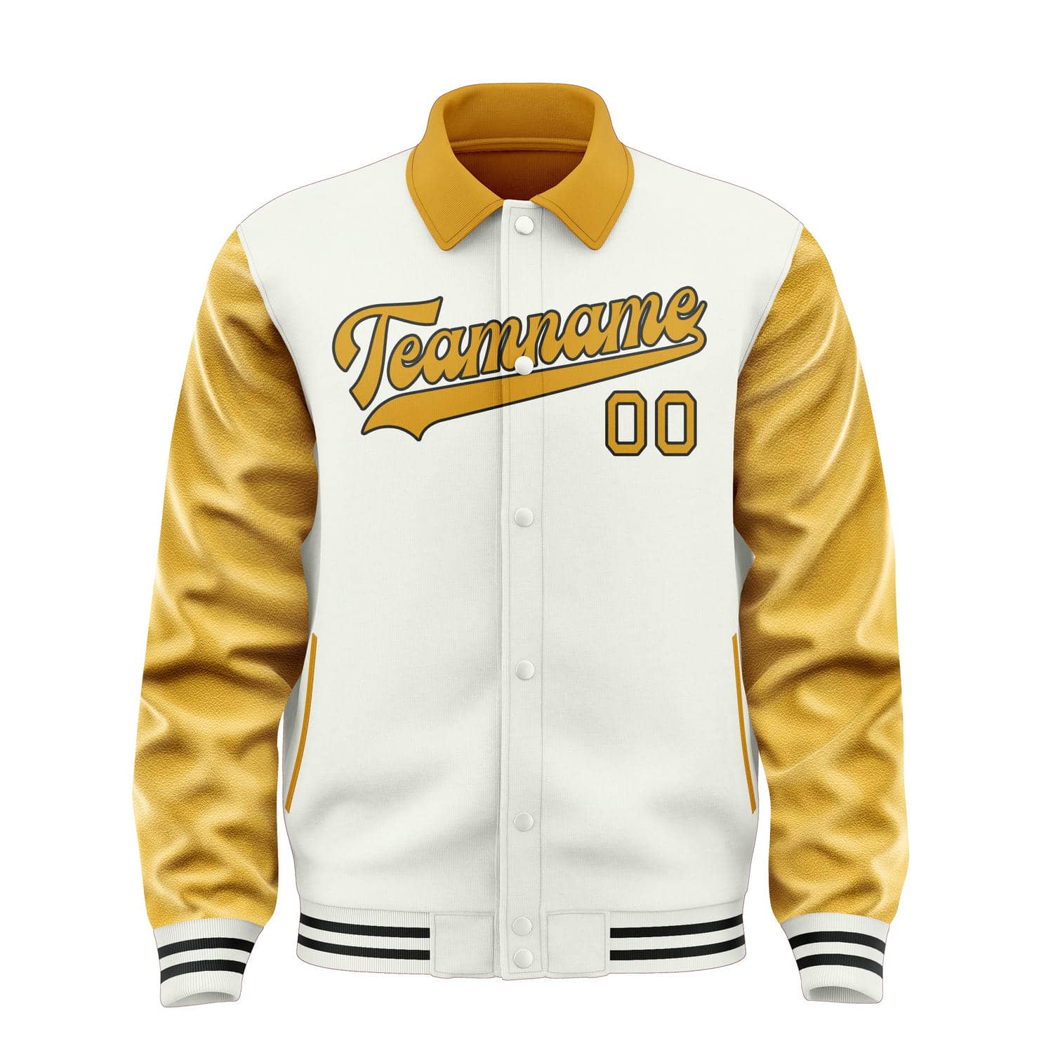 Maßgeschneidertes Weiß Gelb Jacke