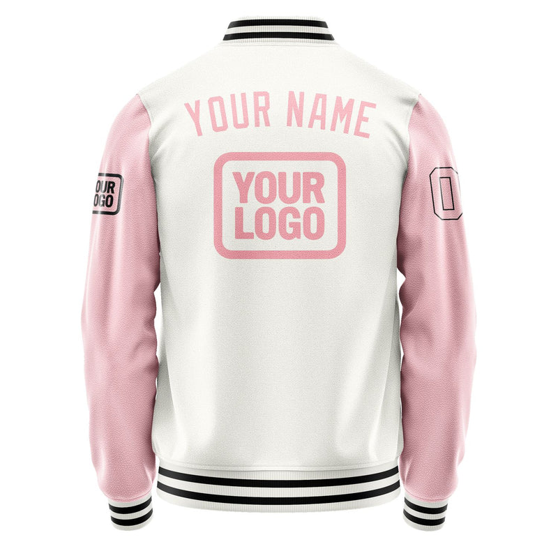 Maßgeschneidertes Weiß Rosa Jacke JA181821181717212117