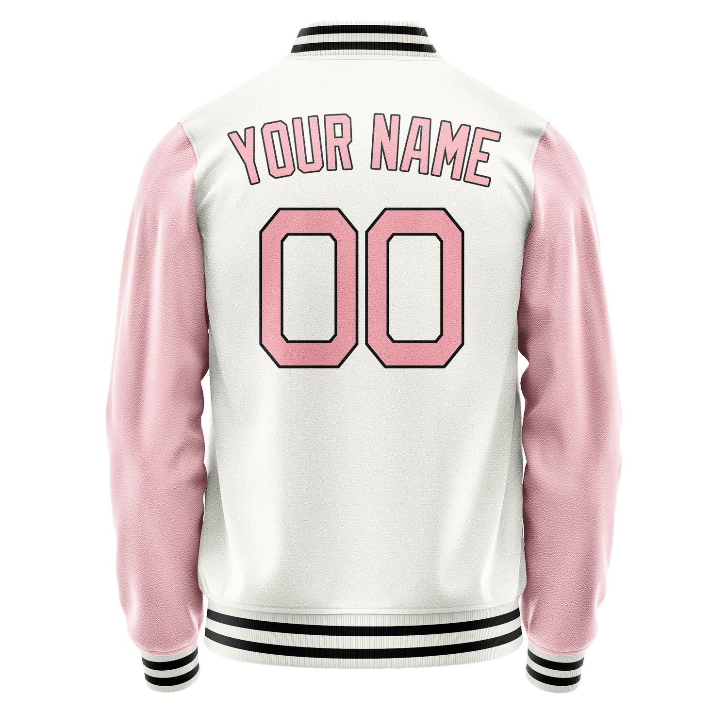Maßgeschneidertes Weiß Rosa Jacke Ja1818211817B21721