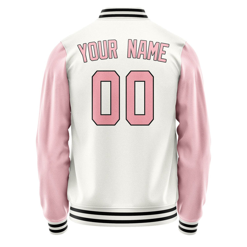 Maßgeschneidertes Weiß Rosa Jacke JA1818211817B31721