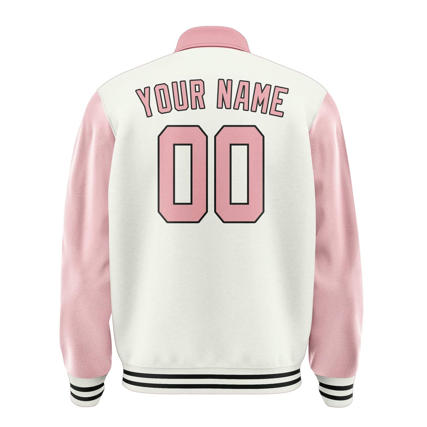 Maßgeschneidertes Weiß Rosa Jacke