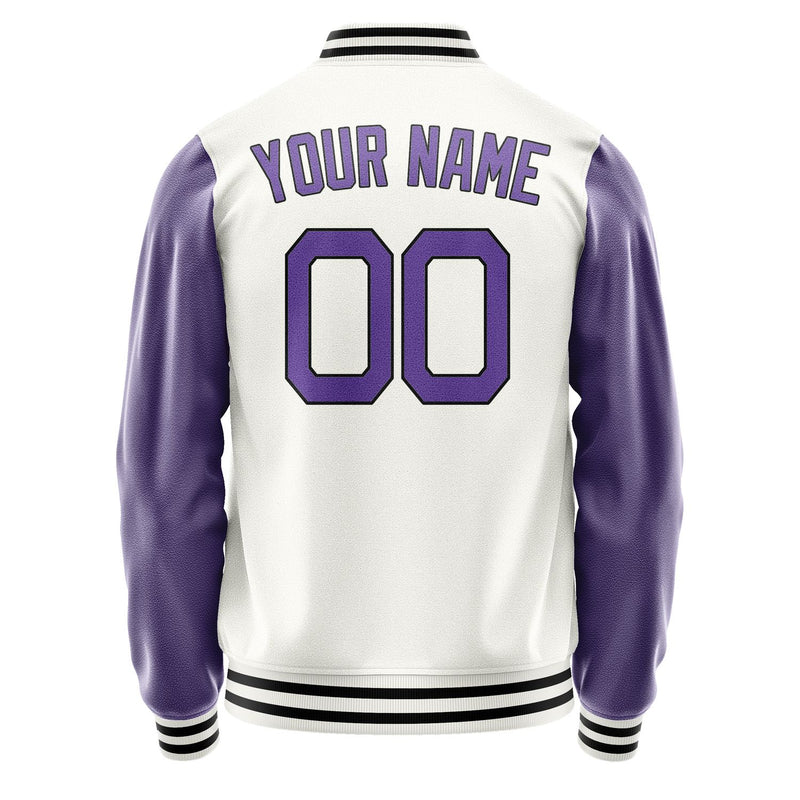 Maßgeschneidertes Weiß Lavendel Jacke Ja1818231817B21723