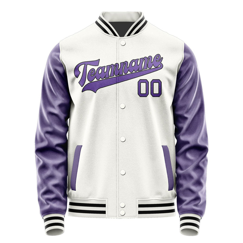 Maßgeschneidertes Weiß Lavendel Jacke JA1818231817B31723