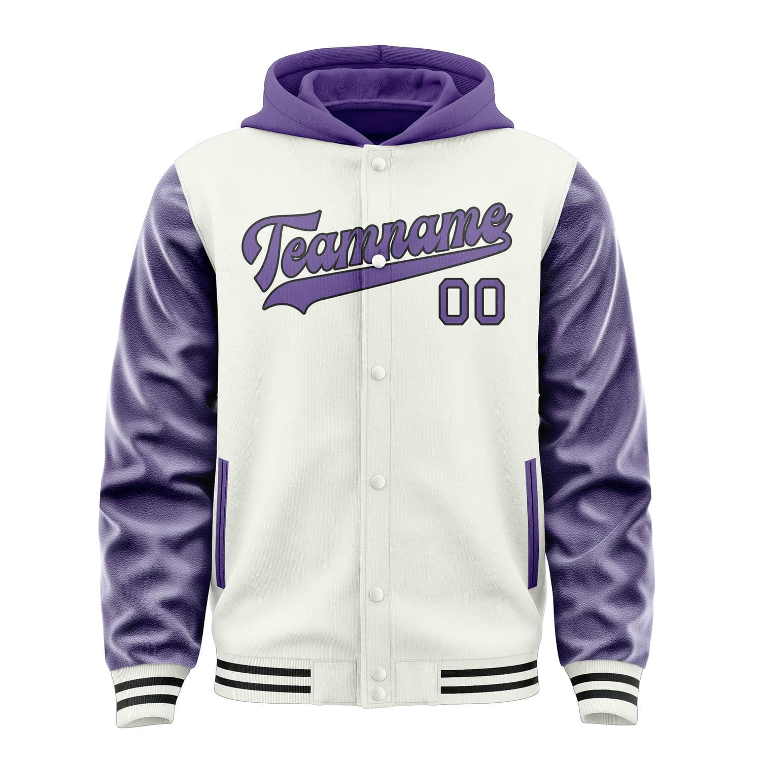 Maßgeschneidertes Weiß Lavendel Jacke