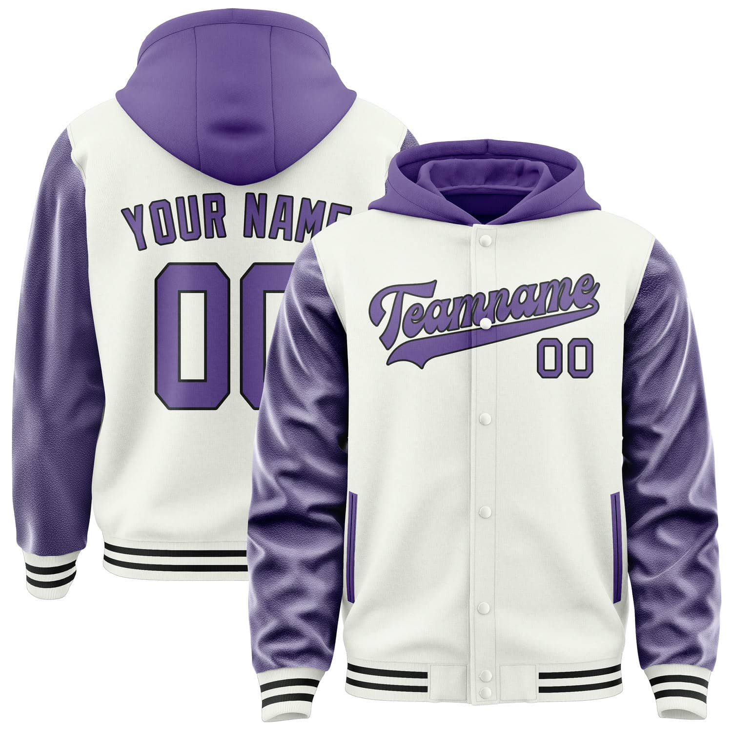 Maßgeschneidertes Weiß Lavendel Jacke JA181823181717232317