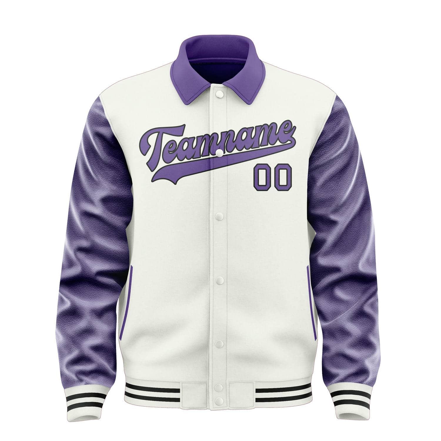 Maßgeschneidertes Weiß Lavendel Jacke