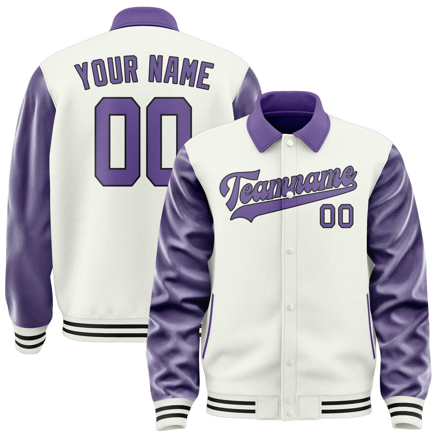 Maßgeschneidertes Weiß Lavendel Jacke JA181823181717232317