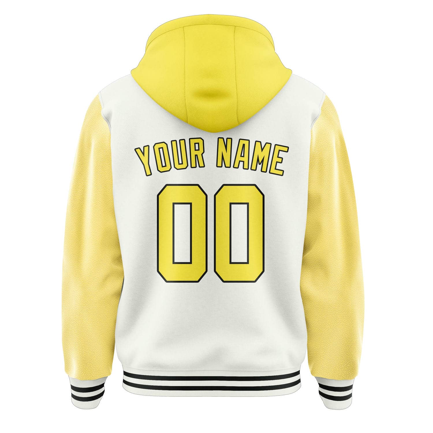 Maßgeschneidertes Weiß Blassgelb Jacke