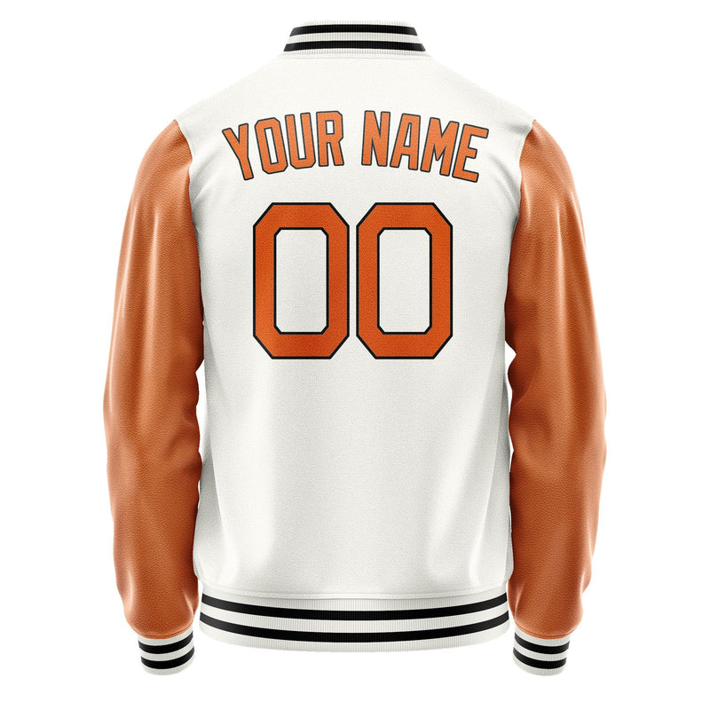Maßgeschneidertes Weiß Orange Jacke Ja1818281817B21728