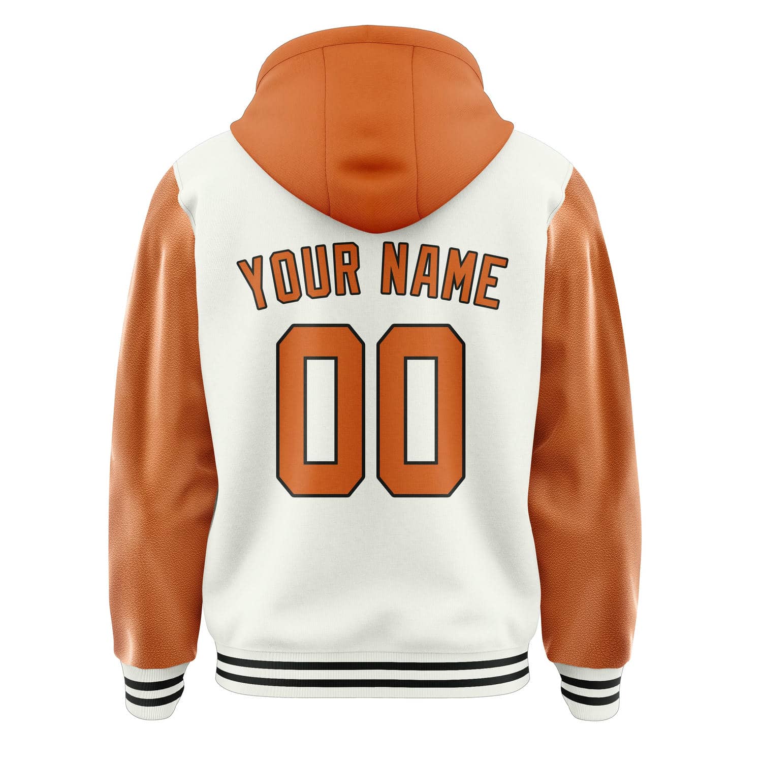 Maßgeschneidertes Weiß Orange Jacke