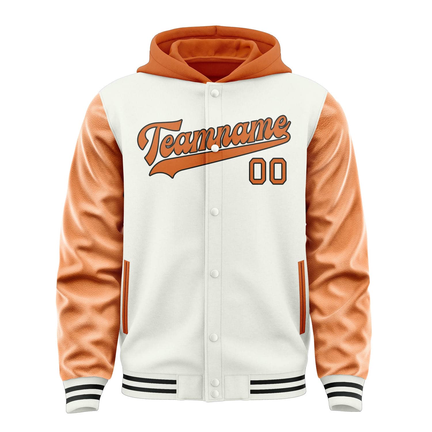 Maßgeschneidertes Weiß Orange Jacke