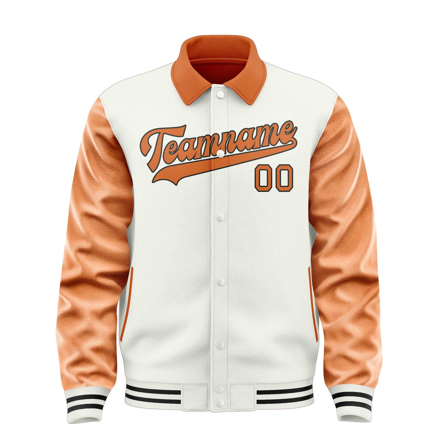 Maßgeschneidertes Weiß Orange Jacke