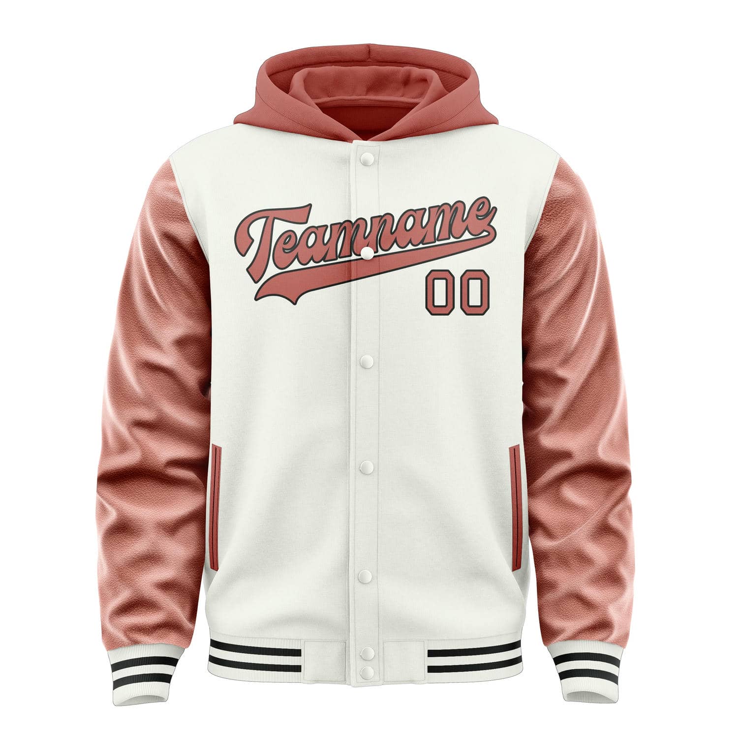 Maßgeschneidertes Weiß Kupferrose Jacke