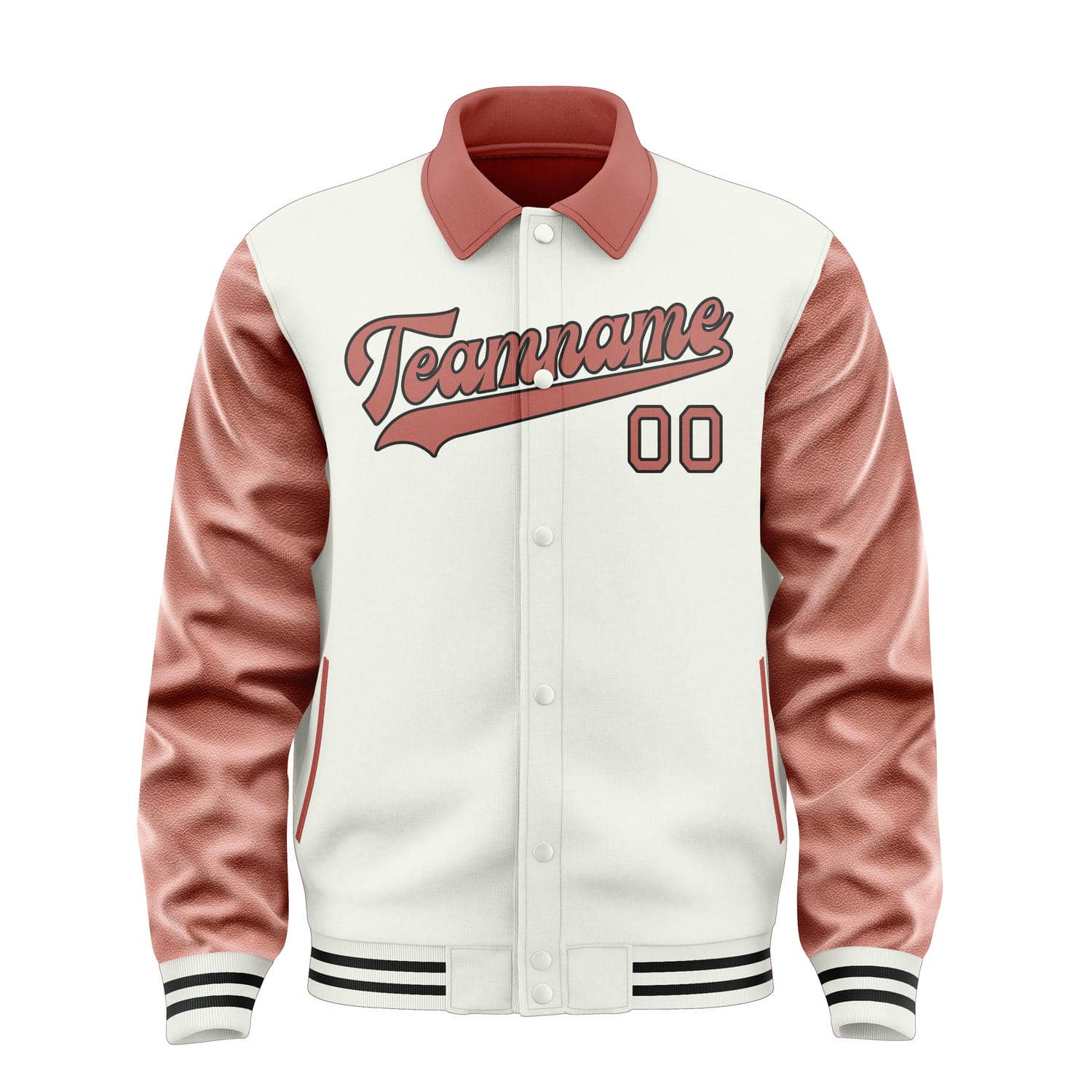 Maßgeschneidertes Weiß Kupferrose Jacke