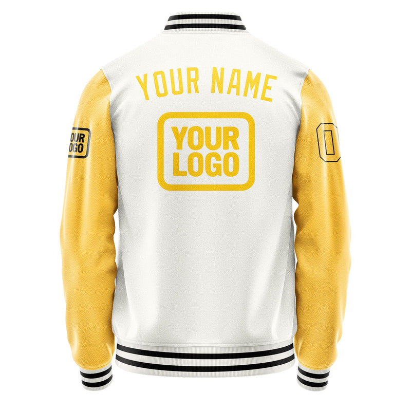 Maßgeschneidertes Weiß Gold Jacke JA181830181717303017