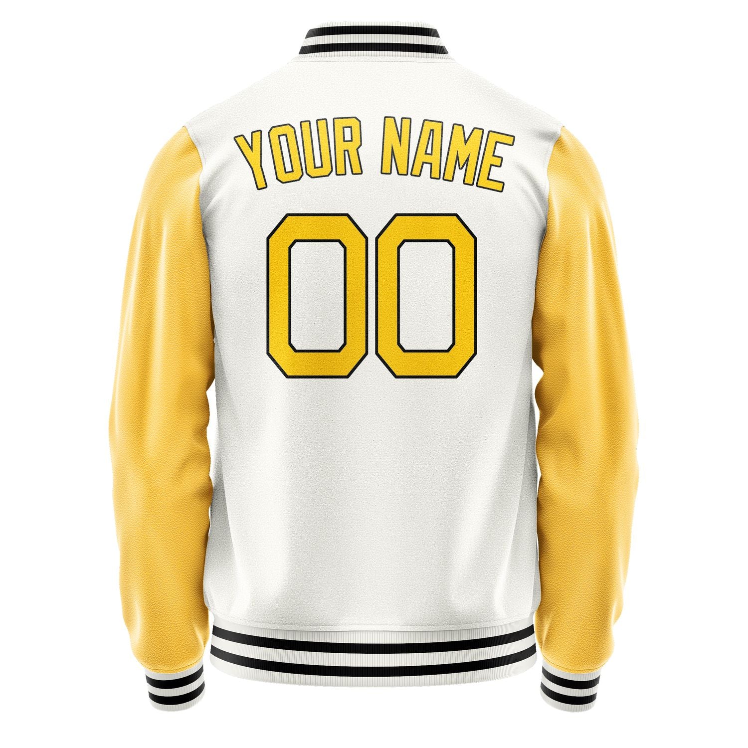 Maßgeschneidertes Weiß Gold Jacke Ja1818301817B21730