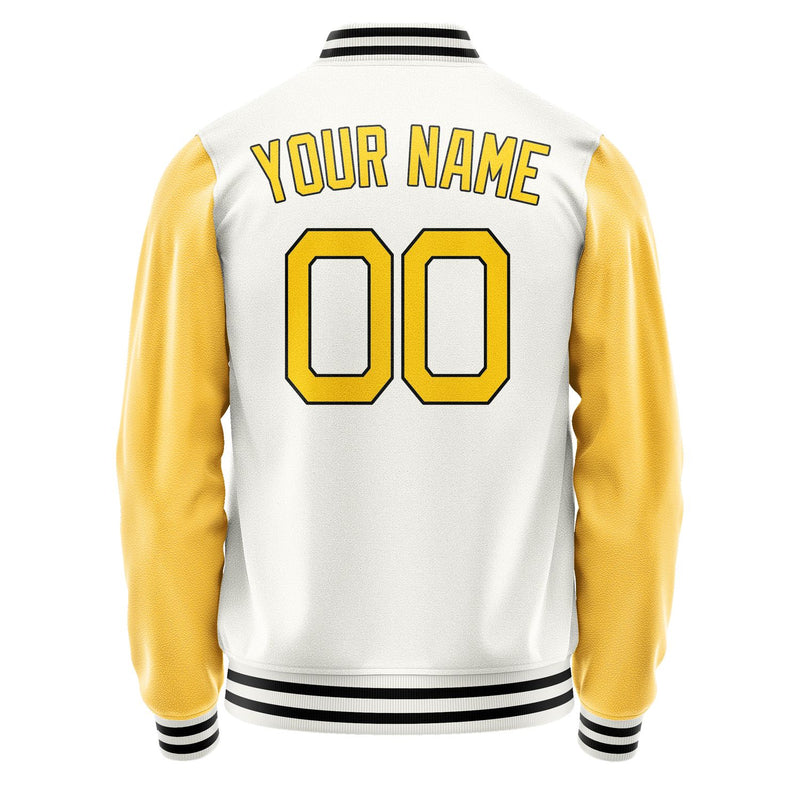 Maßgeschneidertes Weiß Gold Jacke Ja1818301817B21730