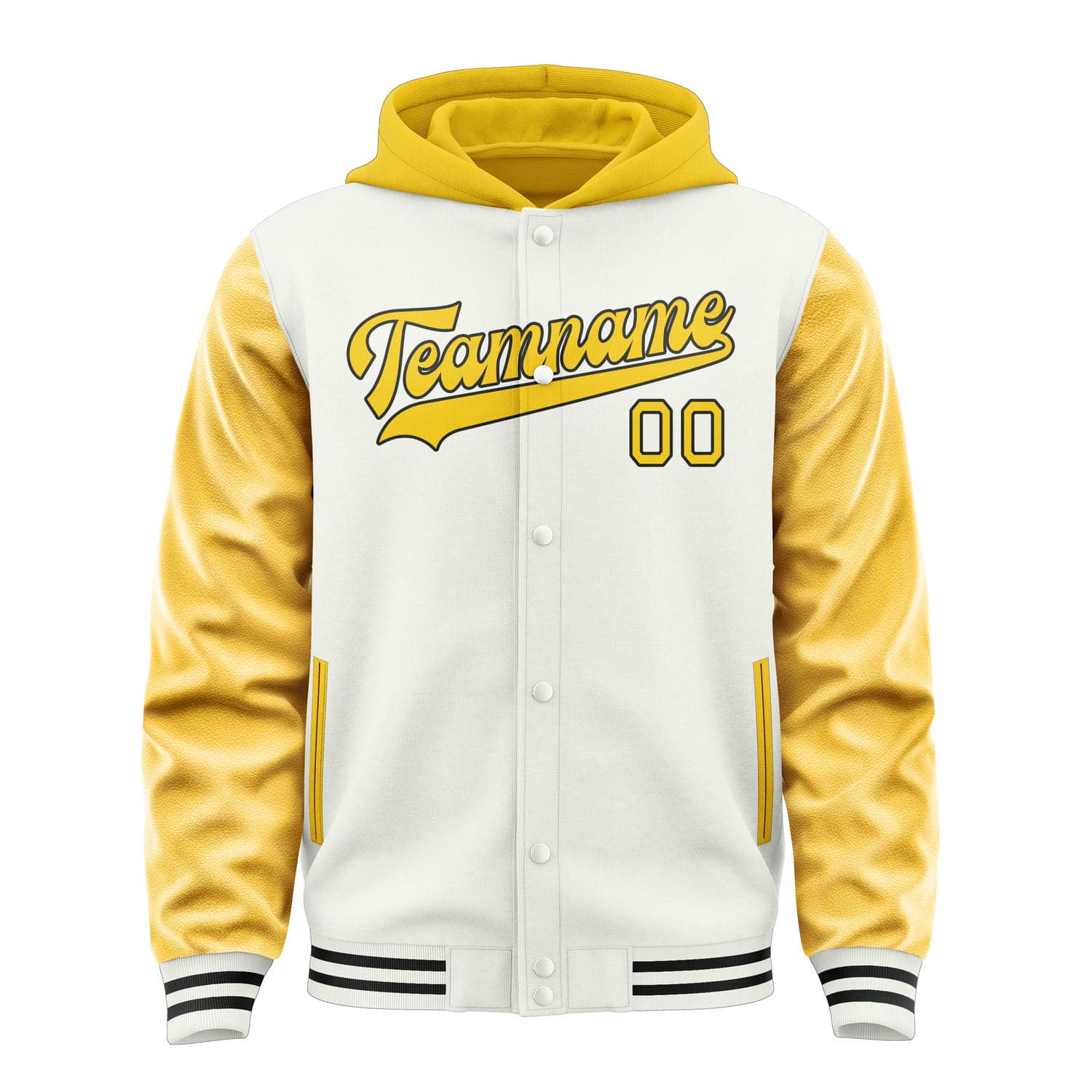 Maßgeschneidertes Weiß Gold Jacke