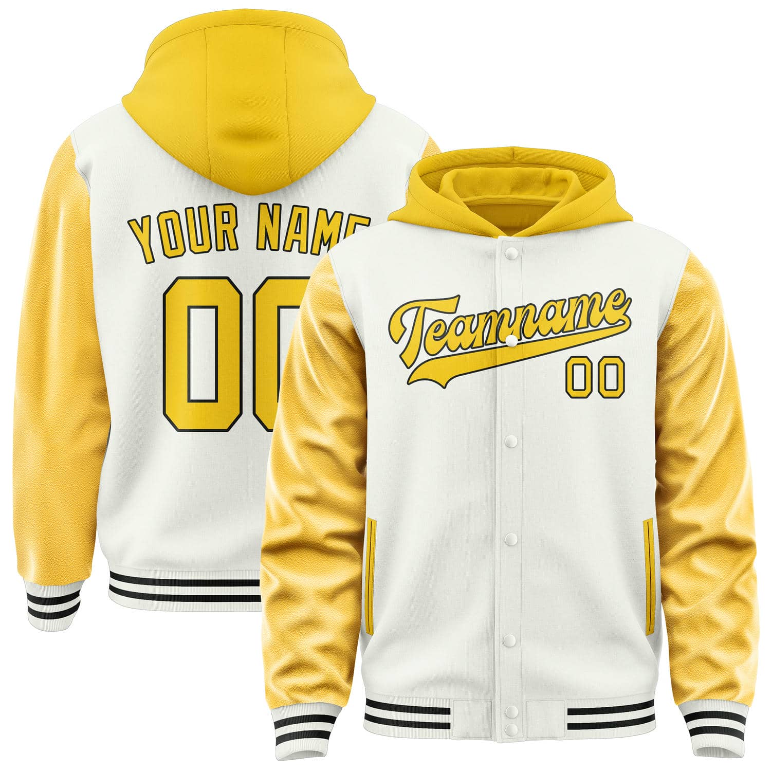 Maßgeschneidertes Weiß Gold Jacke JA181830181717303017