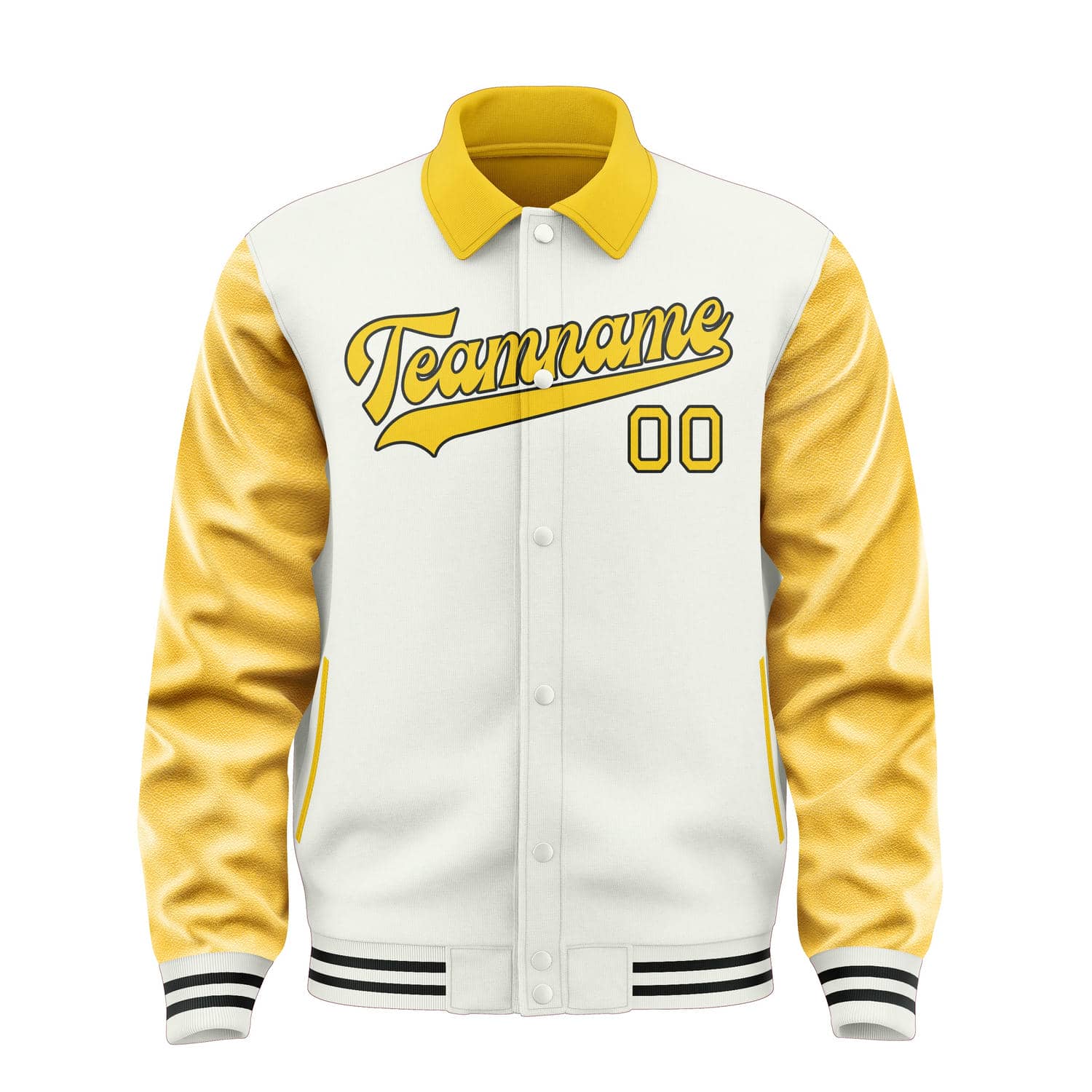 Maßgeschneidertes Weiß Gold Jacke