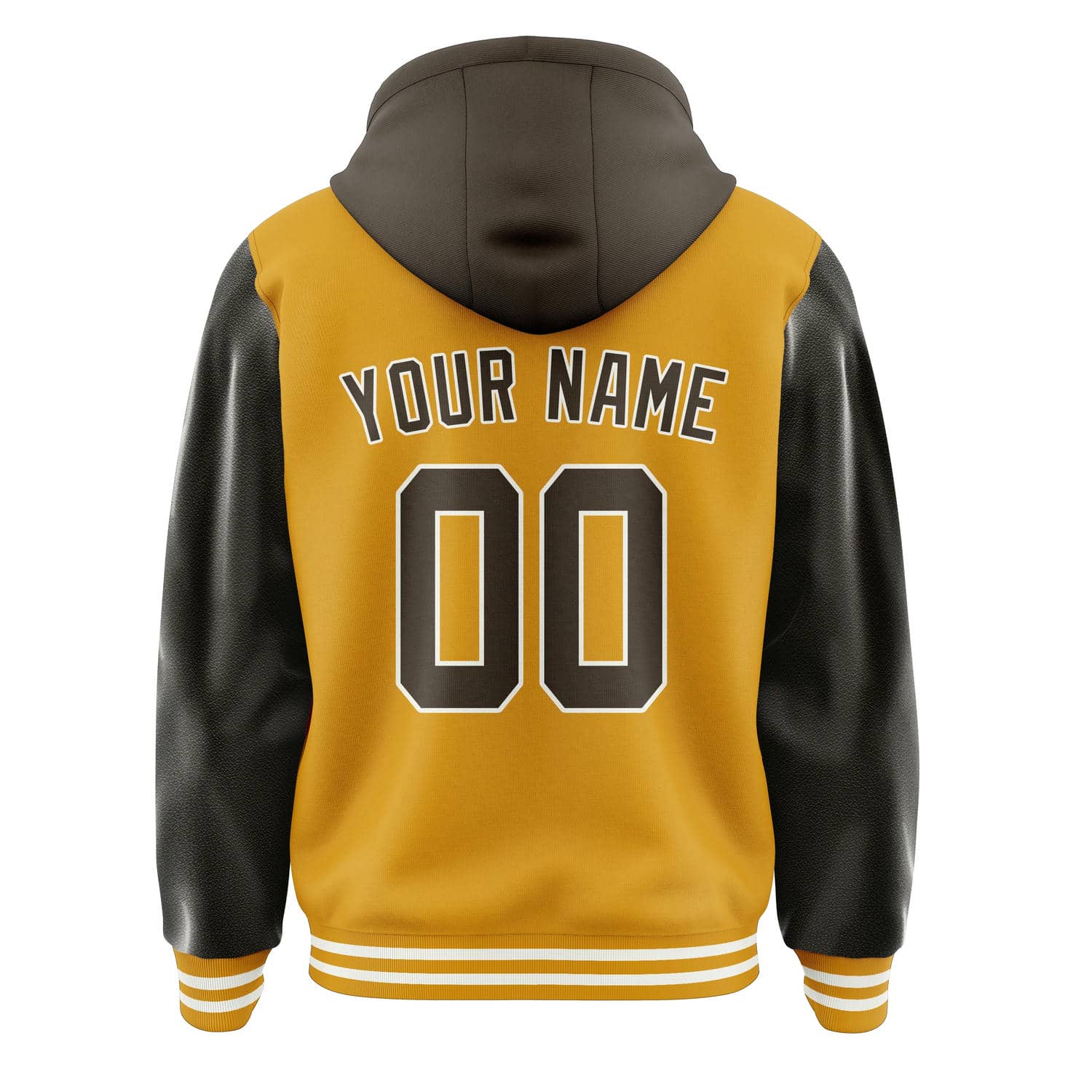Maßgeschneidertes Gelb Braun Jacke