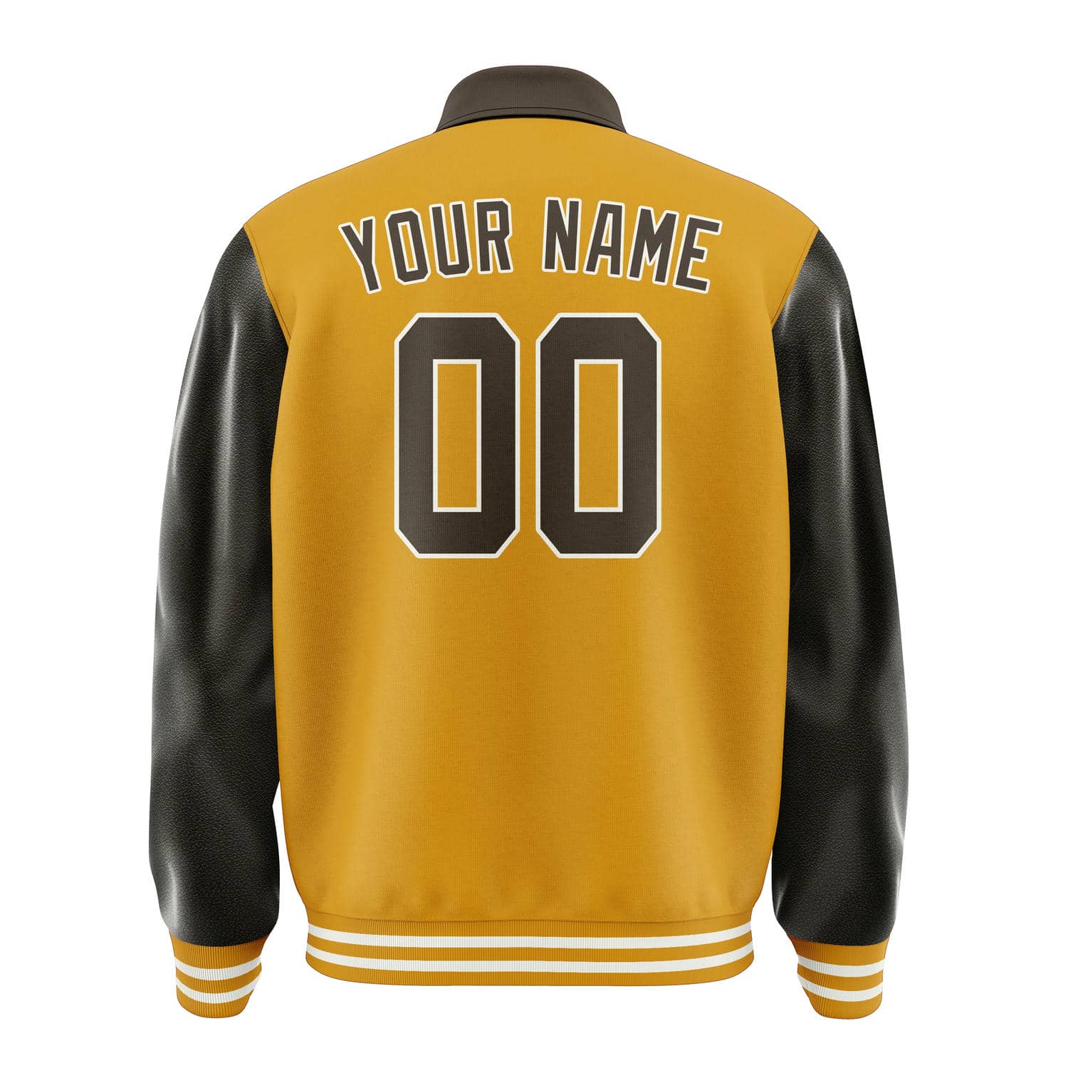 Maßgeschneidertes Gelb Braun Jacke