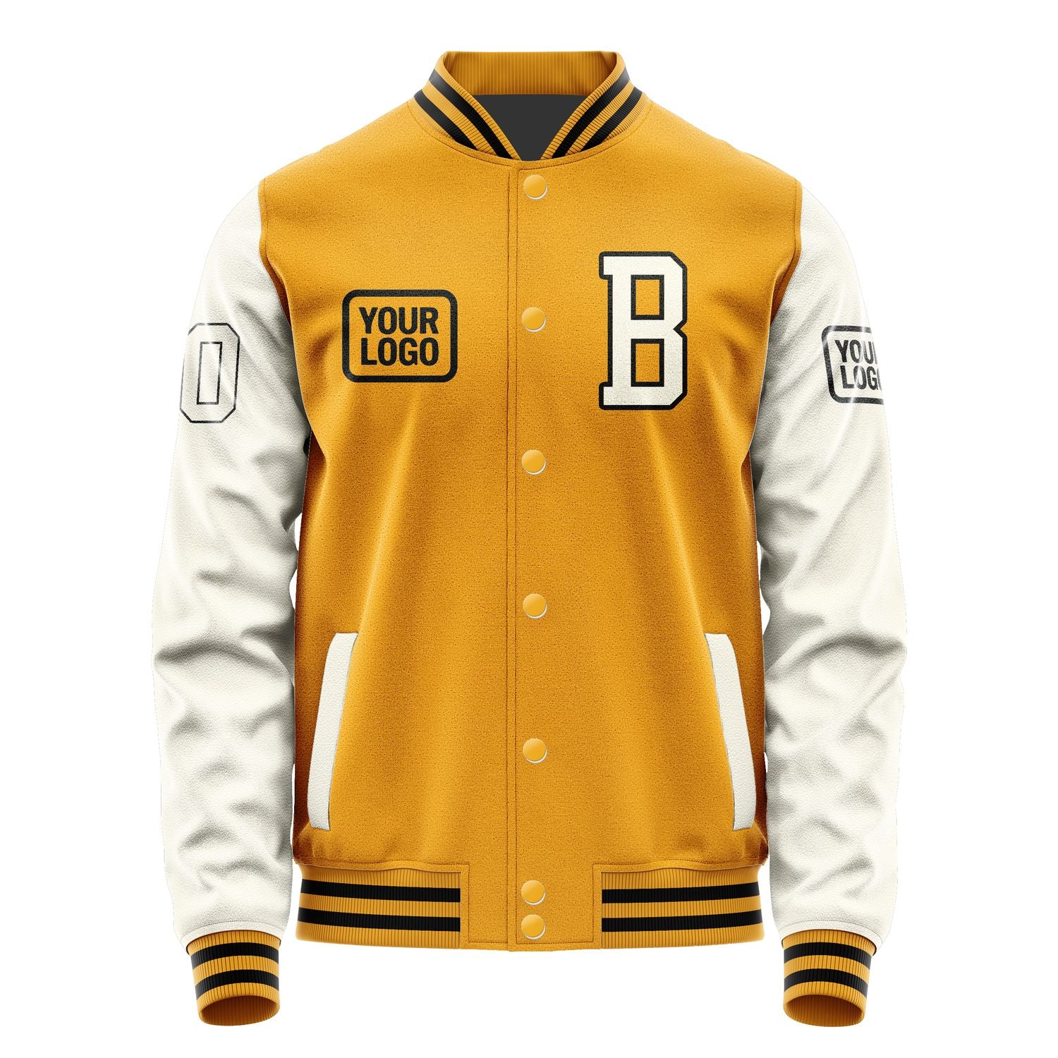 Maßgeschneidertes Gelb Beige Jacke JA191903191717030317