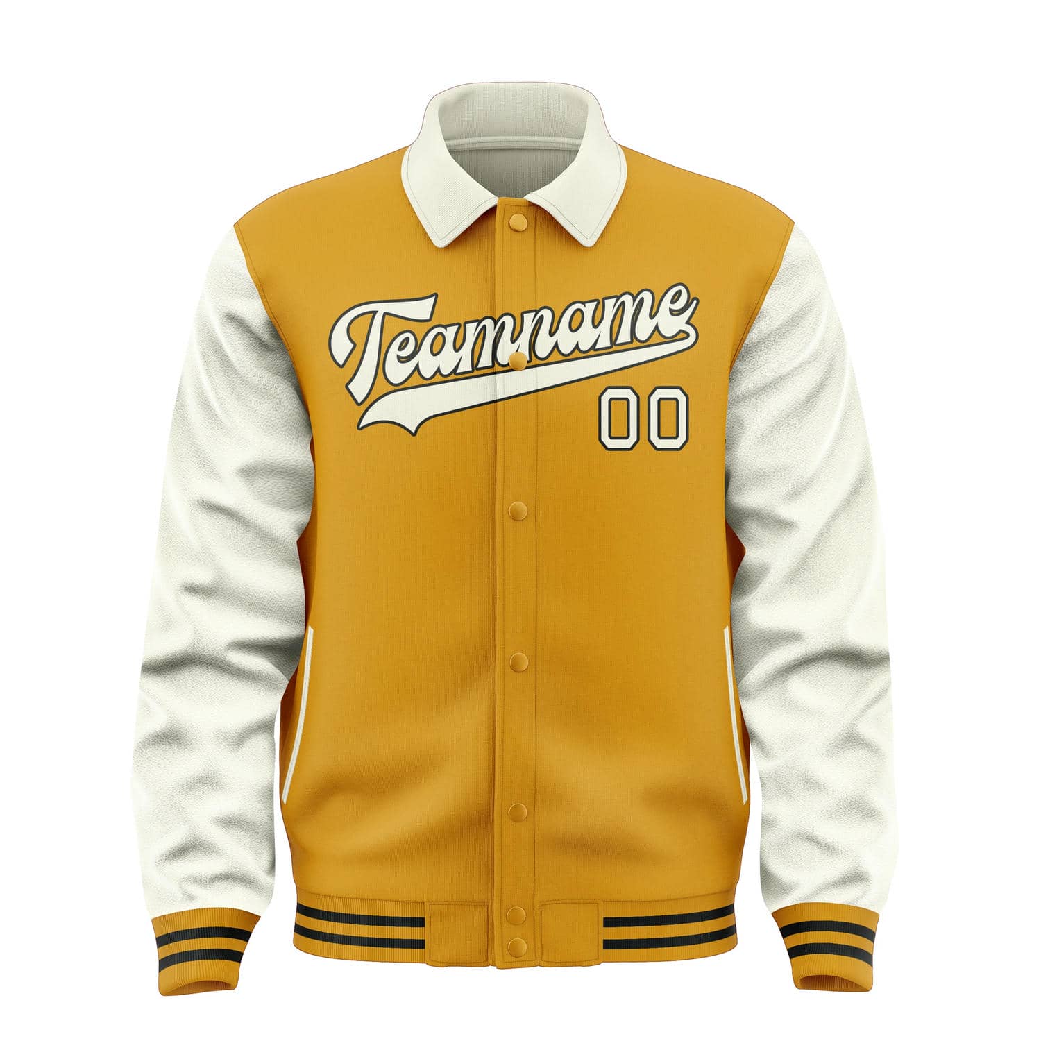 Maßgeschneidertes Gelb Beige Jacke