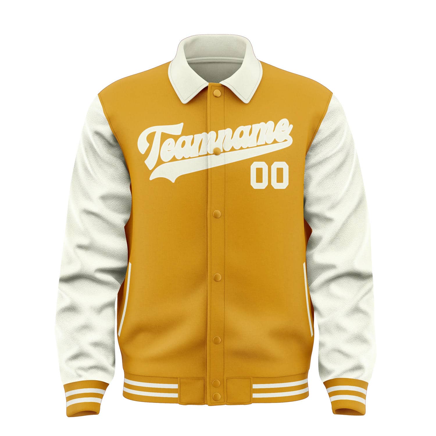 Maßgeschneidertes Gelb Beige Jacke