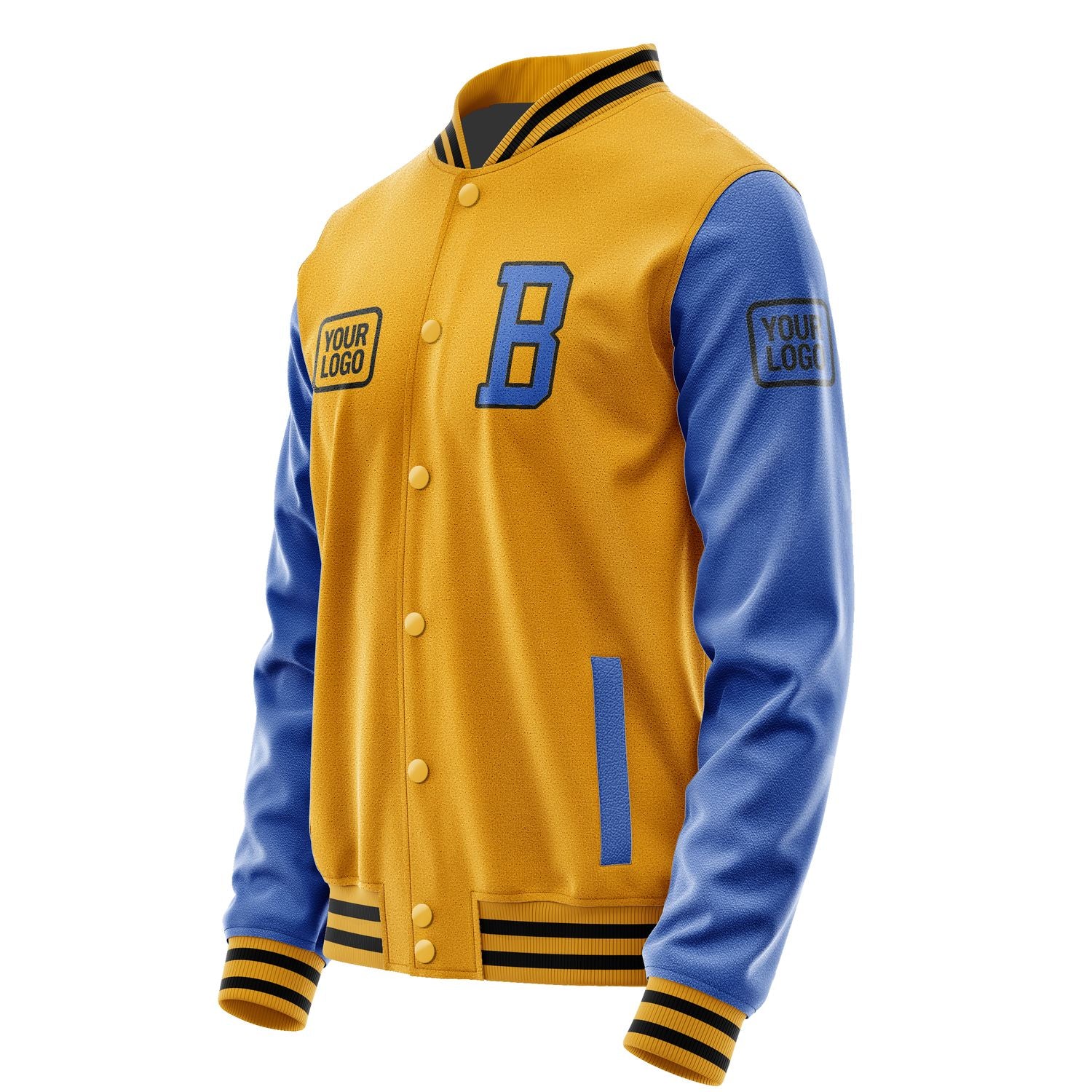 Maßgeschneidertes Gelb Himmelblau Jacke JA191909191717090917