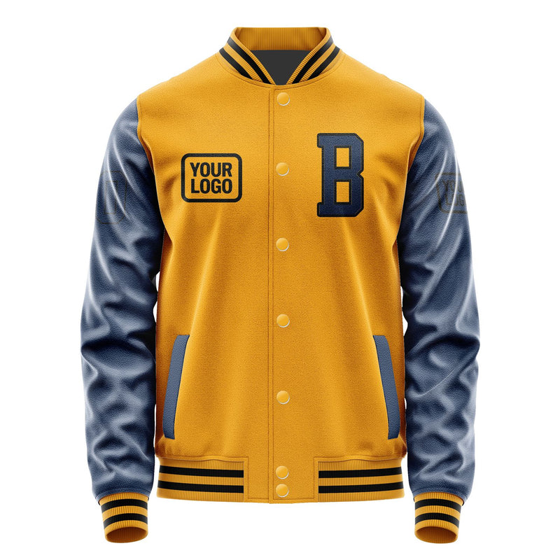 Maßgeschneidertes Gelb Marineblau Jacke JA191910191717101017