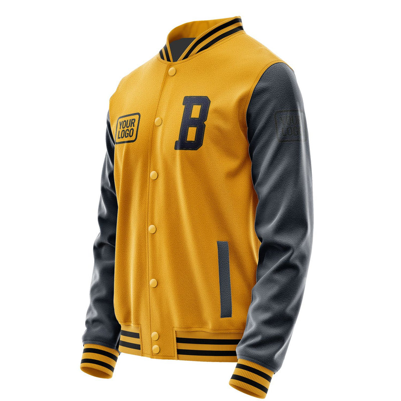 Maßgeschneidertes Gelb Stahlblau Jacke JA191911191717111117