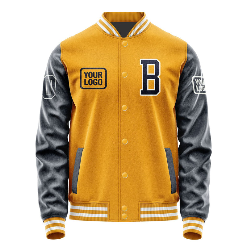 Maßgeschneidertes Gelb Stahlblau Jacke JA191911191818111118