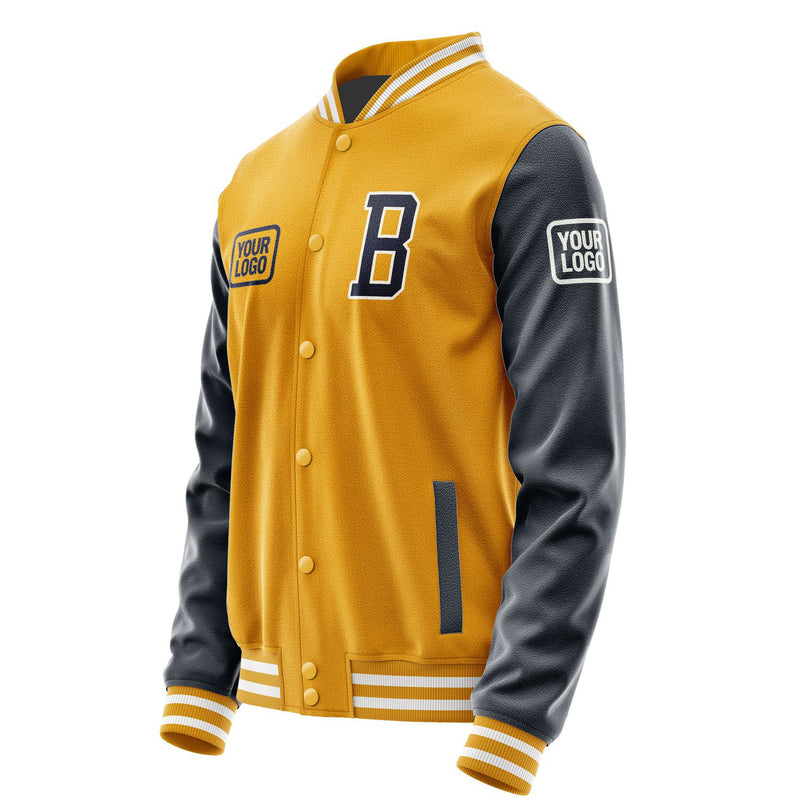 Maßgeschneidertes Gelb Stahlblau Jacke JA191911191818111118
