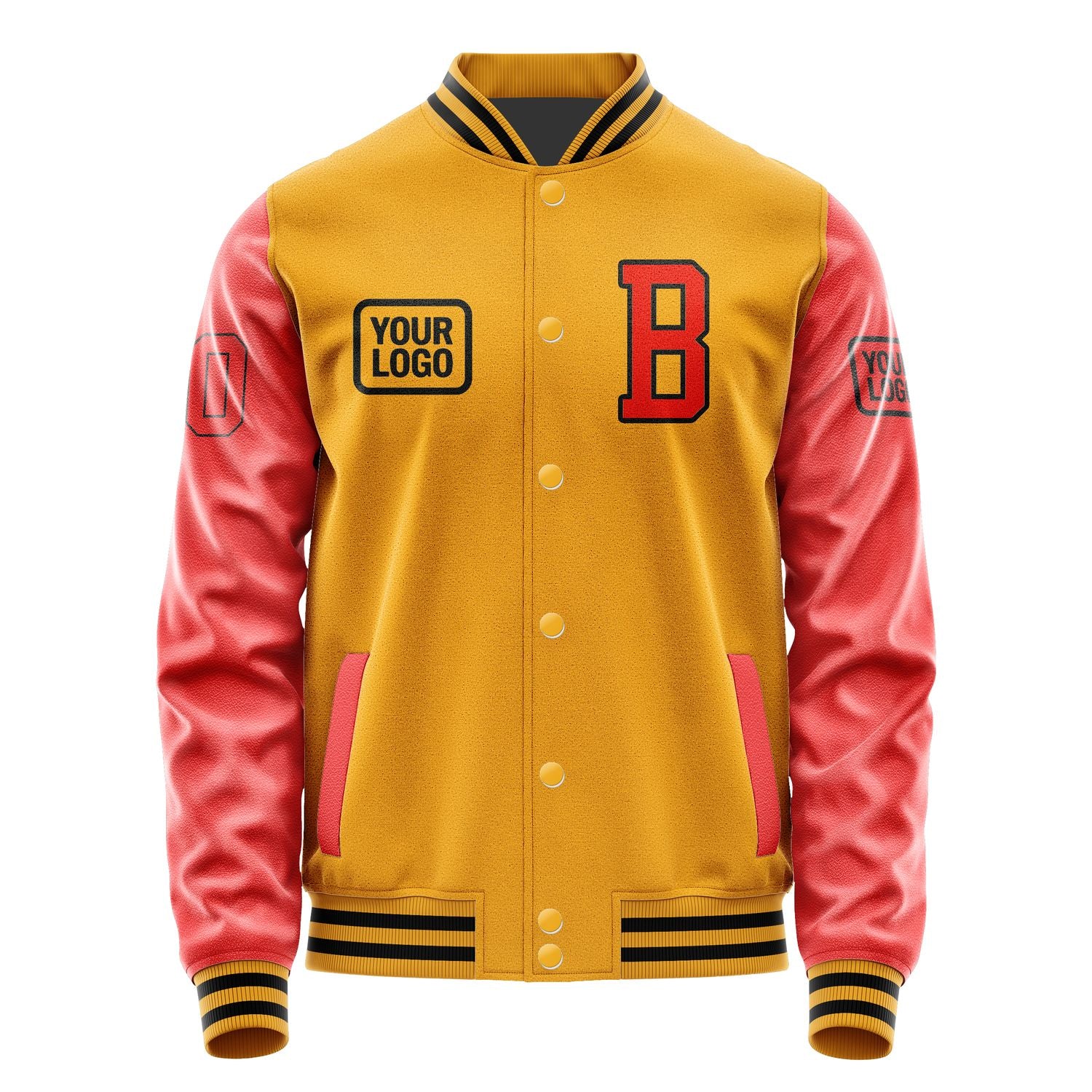 Maßgeschneidertes Gelb Orangerot Jacke JA191912191717121217