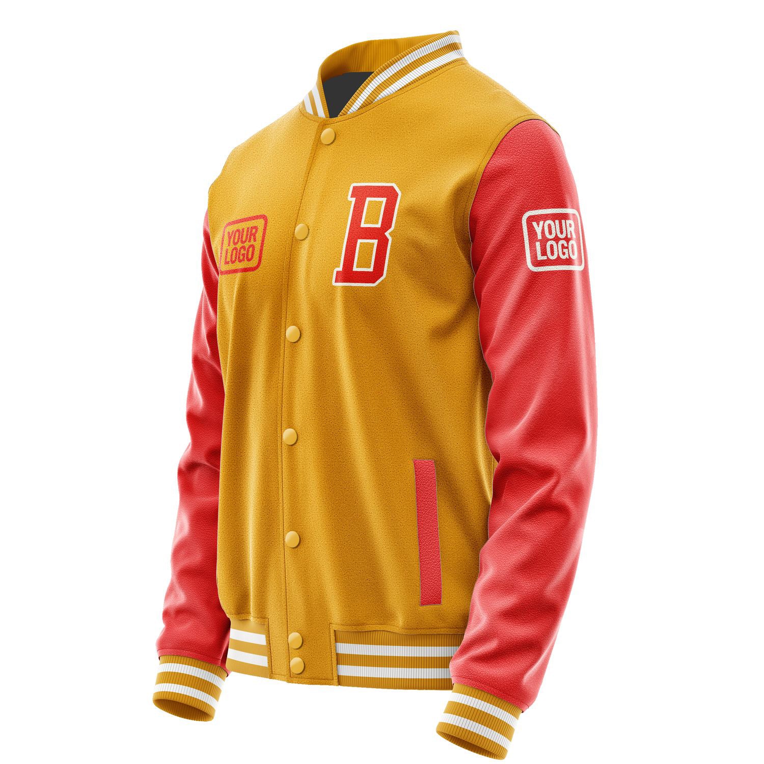 Maßgeschneidertes Gelb Orangerot Jacke JA191912191818121218