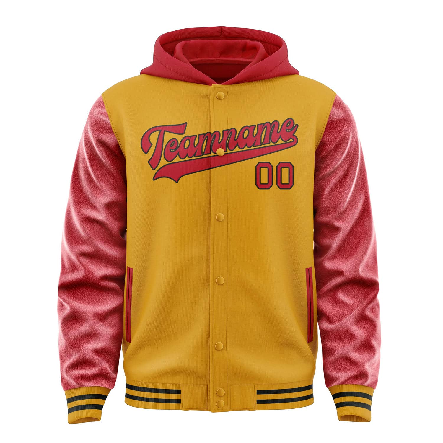 Maßgeschneidertes Gelb Rot Jacke