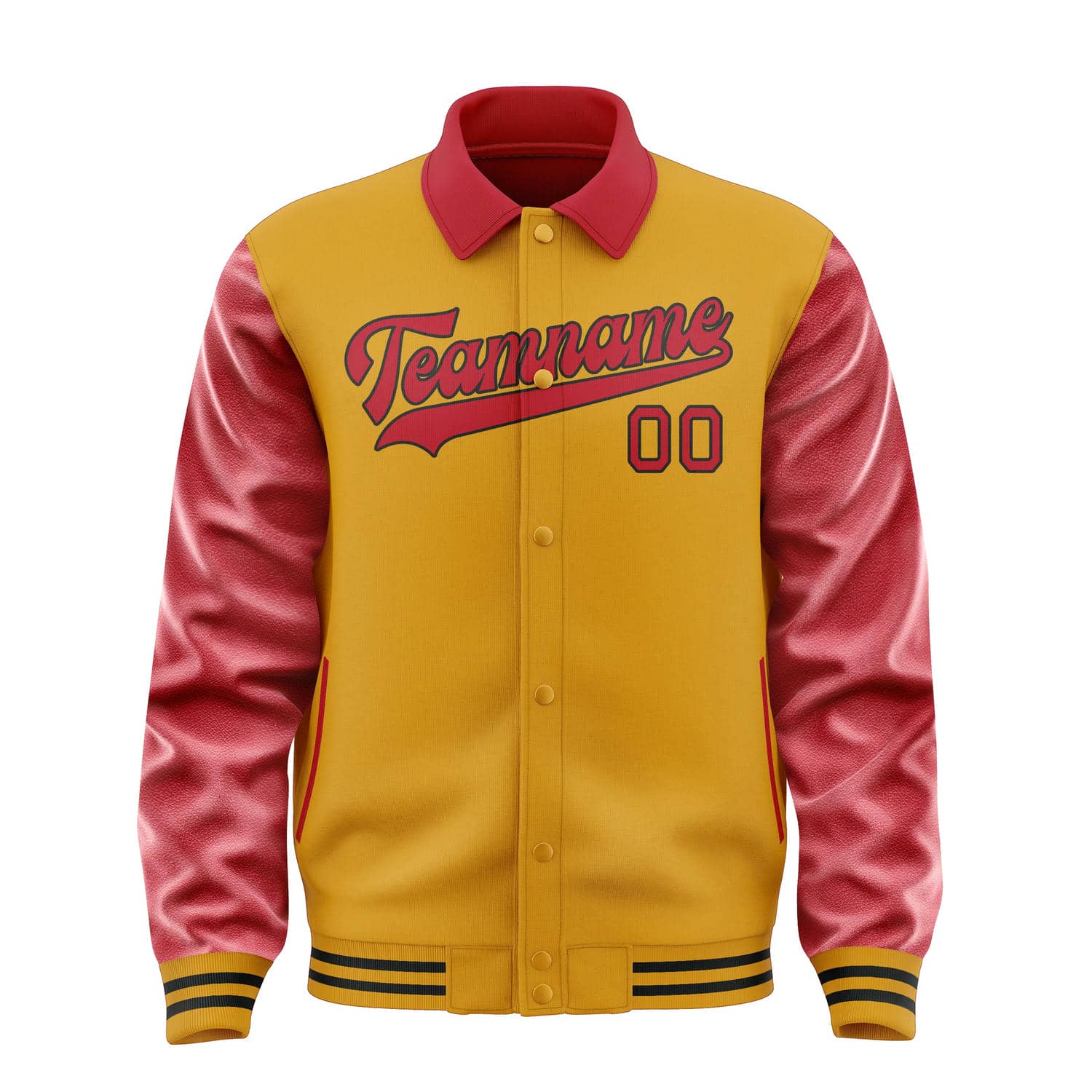 Maßgeschneidertes Gelb Rot Jacke