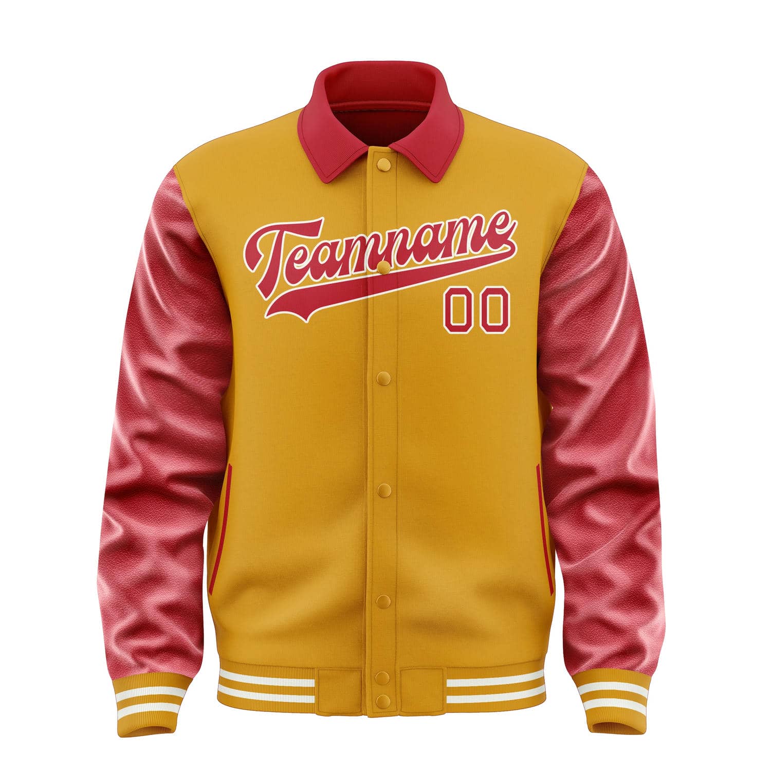 Maßgeschneidertes Gelb Rot Jacke