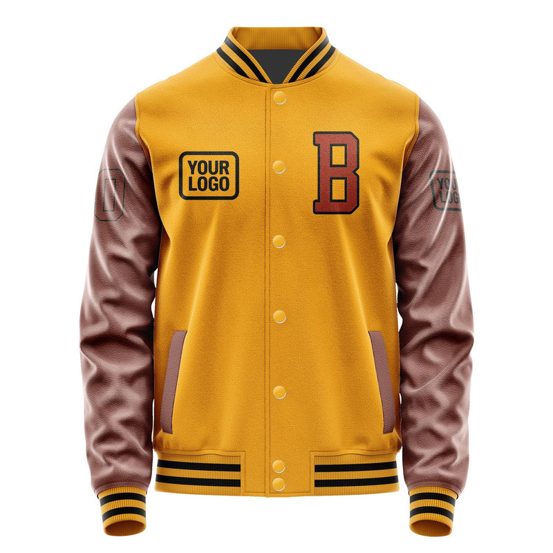 Maßgeschneidertes Gelb Korallenrot Jacke JA191916191717161617