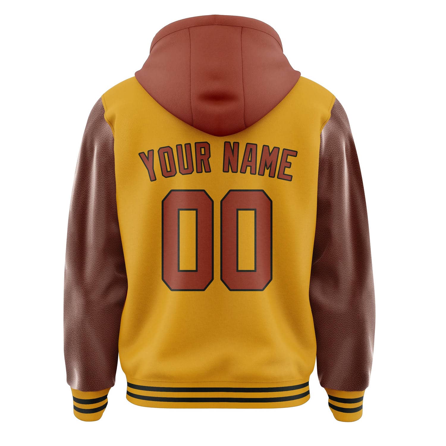 Maßgeschneidertes Gelb Korallenrot Jacke
