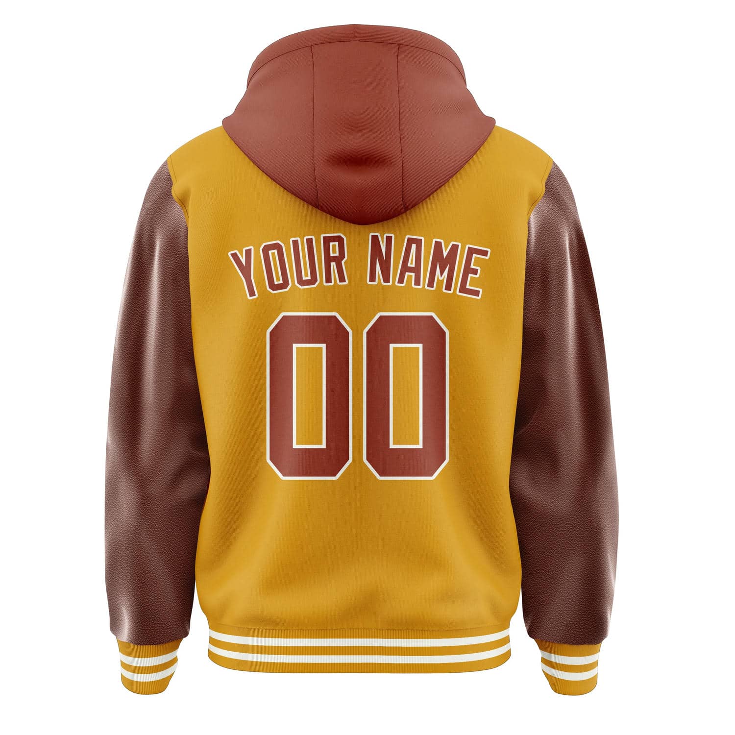 Maßgeschneidertes Gelb Korallenrot Jacke